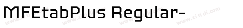 MFEtabPlus Regular字体转换